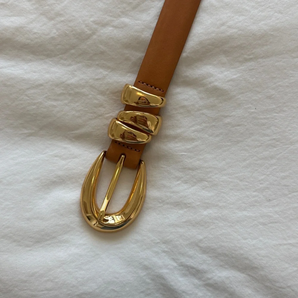 Madewell Tan Leather Belt, size S - Picture 4 of 4